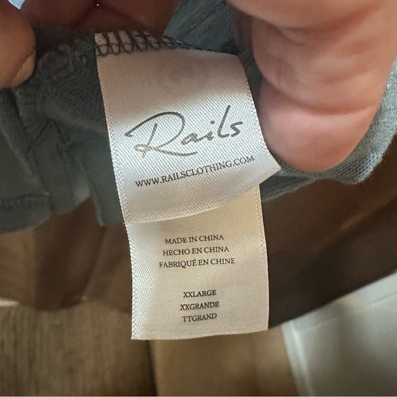 NWT Rails Rhen Polo Shirt Terry Blue Mirage in Terry Blue Mirage XXL - Picture 8 of 11